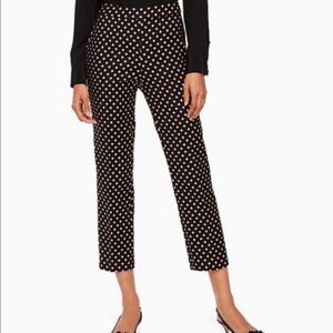 Kate Spade diamond cigarette cropped pants sz4